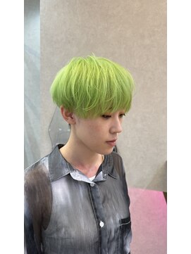 ロンド レア 天神大名店(Lond Le’a) イヤリングカラー/外ハネボブ /縮毛矯正/レイヤーボブ/艶髪