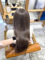 ユニカ 宇都宮(yunica)&nbsp;縮毛矯正/くびれヘア/アプリコットオレンジ/ハイライトカラー