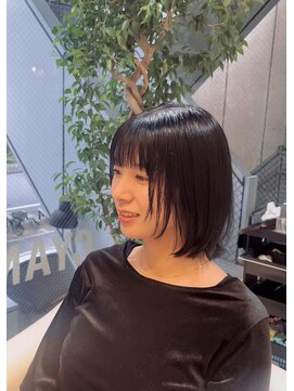 シアン 栄店(CYAN.) ワンポイントで可愛い顔周りレイヤーカット