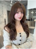 レイヤーカット小顔に見せるヘア/韓国ヘア/髪質改善/福岡/博多