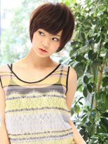 エムスラッシュ ソル センター南(M.SLASH SOL)&nbsp;■SOLセンター南8-6■チェリーブラウン小顔耳かけマッシュヘア