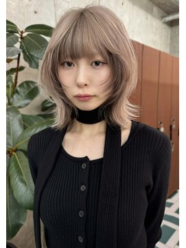 ノエ(noe) ミディアム/ボブ/レイヤーカット/ダブルカラー/ブリーチ/栄k128