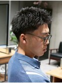 MEN'S/スパイキーショート×テーパーフェード/ビジネスヘア