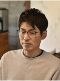大人爽やかアップバング【メンズカット/倉敷/中島/美容院/理容】
