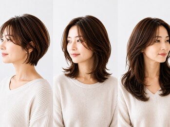 ネオリーブアオバ 高田馬場店(Neolive aoba)の写真/[Cut+カラ-+白髪ぼかしハイライト￥14300]髪質改善カラ-/イルミナ/白髪ぼかし/白髪染め/縮毛矯正/髪質改善