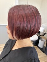 アルチェヘアー(alche hair)&nbsp;艶　前下がりボブ　ガーネット
