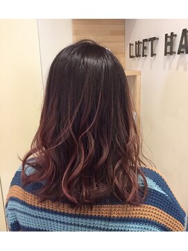 ルフトヘア 南千住 ピンクグラデーション！