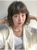 ＊ふんわり透けるグレージュボブ＊