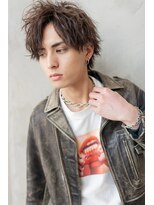 オースティン 門前仲町(AUSTIN)&nbsp;ツイストパーマ七三オールバックマッシュウルフスリークショート