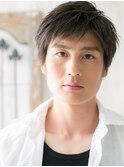 暖色系カラーで爽やか♪ツーブロックショートK