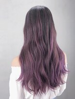 アイティーバイアルバム 八王子店(IT by ALBUM) ラベンダーロング_セシルカットフリンジウェーブ_ba300771