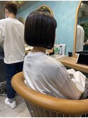 【石畑結華】ナチュラルストレート縮毛矯正ボブ