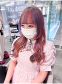コットンキャンディーカラー/ツートンカラー/ブリーチ3回