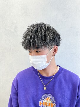 ルースト 西院店(ROOST) ツイストパーマ×ホワイトメッシュ