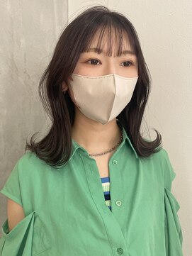 ヨーク(YOKE) 【 YOKE 】チョコレートブラウンくびれ顔まわりレイヤー小顔韓国