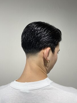 レンゲン(LENGEN) 束感刈り上げビジネス七三ツーブロックアップバング1023