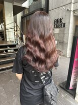 ロンド レア 天神大名店(Lond Le’a)&nbsp;レッドブラウンダブルカラーケアブリーチ髪質改善カラー韓国