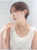 ぴたっとマッシュショート_斜めバンググレージュカラー_39303