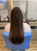 巻き髪OK人毛プレミアム編込エクステのロングスタイル★