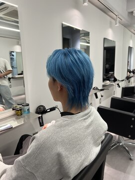 パーク バイ クリーム 大宮(PARK by CREAM) 【メンズ】韓国アイドル風センターパートウルフ