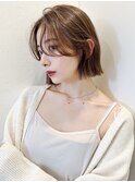 顔周り/前髪カット×韓国風レイヤーカット×ボブ[ボブ]