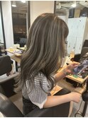 #セミディ#シアカラー#ショートヘアー#姫カット#ダークアッシュ