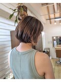 ハイライトカラー ショートボブ