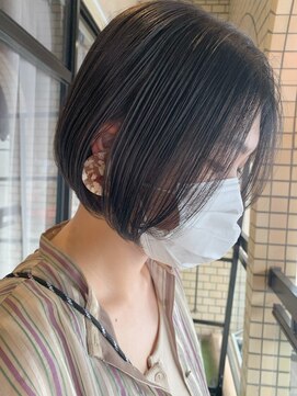 クラヴィア エクラート 梅田店(CLAVIA.ECLART) ブルーブラック◇黒髪×ボブ/ショート/ショートボブ[梅田]