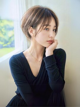 グリッター 仙台中央店(GRITTERs) 大人可愛い ひし形ショートボブ 小顔カットヘルシースタイル