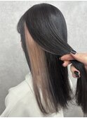 くすみピンクインナーカラー