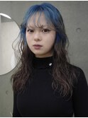 ルーツカラー、ブルー