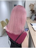 イメチェン/ホワイトブロンド/外ハネボブ/ワイドバング/渋谷
