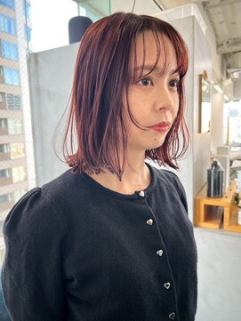 ワク(WAKU) 【WAKU】★ダブルカラーピンクレッド