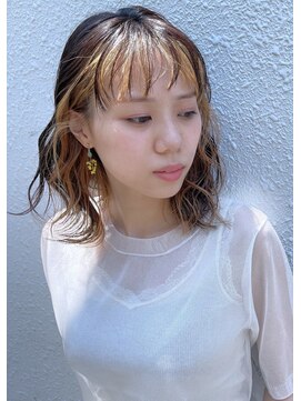 エン(En,) フェイスフレーミング#透明感 アッシュピンク くすみブルー☆