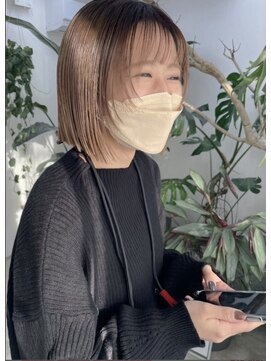 コポル(Copol) ぱつっとショート、春夏カラー×ミルクティーベージュ