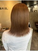 大人かわいい☆20代30代40代☆小顔ハニーベージュ外はね