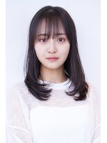 ドットハリス(.Hallis) ミディアムレイヤー/レイヤーカット/透明感カラー/髪質改善