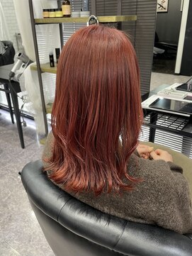 ヘアーネイル アーテ(Hair Nail ARTE) 【岡山/総社】レッド強めなブラウンカラー