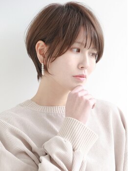 シャンポール(CHAMPOR)の写真/小顔効果抜群◎丸みを出して、骨格を補正するショートヘアが人気☆【清瀬駅徒歩３分】