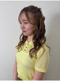 ゆるふわ巻ツインハーフアップ(AIRI指名)