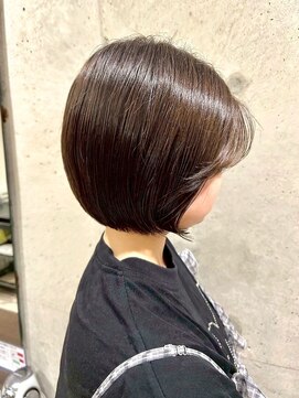ヘアーアンドメイク ファット(Hair&Make PHAT) 大人キレイなココアブラウン×美シルエット丸みボブ20代30代40代