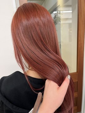 ガーランドギンザ(Garland Ginza) ブリーチなしダブルカラー ピンクオレンジ