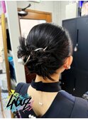 【ヘアセット】パールタイトシニヨン　ヘアセット