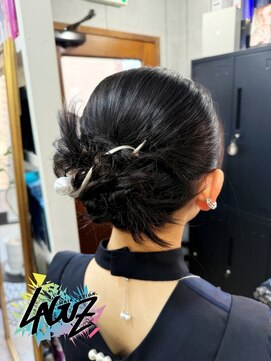 【ヘアセット】パールタイトシニヨン　ヘアセット