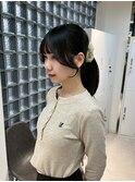 梅田/クラゲヘアー/オリーブグレー/小顔/ココアベージュ