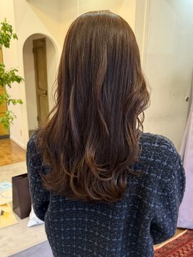 ヘアーアイスカルテット(HAIR ICI QUARTET) ブリーチなしカラー◎ロング春カラーブラウン×艶カラー