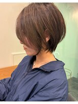ビューエヒメ(VIEW EHIME)&nbsp;小顔カットショートボブ大人可愛いアッシュオリーブ