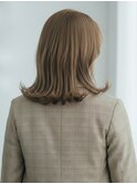 外ハネくびれミディ20代30代◎前髪なし大人韓国風レイヤー亀有