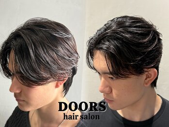 ドアーズ 西金沢(DOORS)の写真/【金沢/西金沢】不自然に真っ直ぐにしない動き/丸みを残す"メンズ縮毛矯正"。髪質やクセに合わせたご提案◎