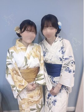 アリエス 渋谷駅東口店(Aries) 浴衣に似合うおだんごヘア